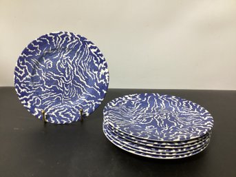 7 Vintage Johnson Brothers English Oak Salad Plates Retailed By Tiffany & Co.