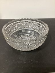 American Brilliant  Vintage Crystal Bowl