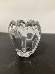 Vintage Orrefors Crystal Vase Rose Bowl