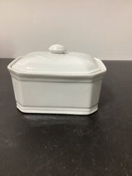 Vintage Apilco Porcelain Octagonal Terrine Or Butter Dish With Lid
