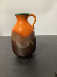 Uebelacker Keramik Jug Vase, Likely Model 1777/18, Produced In West Germany During The 1960s Or 1970s