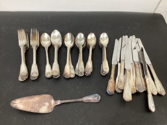 Mod House Japan  Vintage  Silver-plated Flatware And Serving Piece
