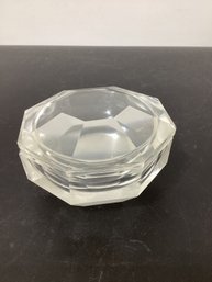 Geometric Glass Trinket Box