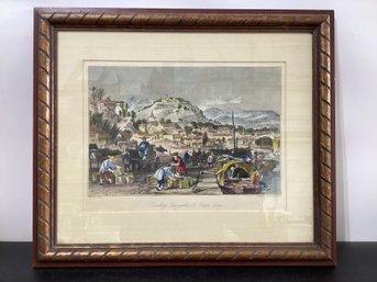 Print Titled 'Loading Tea-Junks At Tseen-Tang