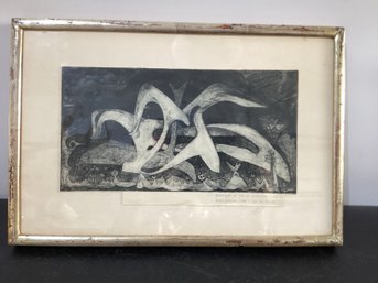 Print Titled 'Menemsha In May At Midnight' By American Artist Robert Rosenwald