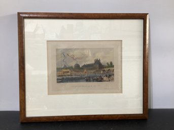Vintage Print 'Tournay On The Seine, During The July Fetes.'