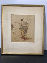 Hand-colored Drypoint Etching By British Artist Elyse Ashe Lord