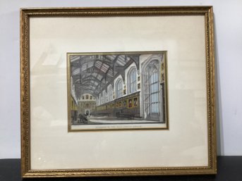 Print Of The Great Hall Of Christ Church College At The University Of Oxford