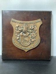 Wall Plaque With 'Once A King Always A King But Once A Knight Is Enough.'