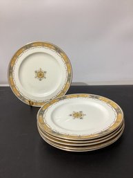 6 Royal Worcester Crown Ware 'Monte Carlo Plates