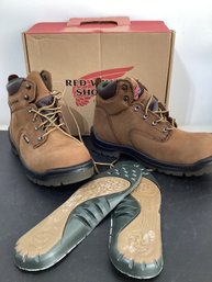 Red Wing King Toe 6-inch Waterproof Safety Toe Boots In Hazelnut Tramper Leather