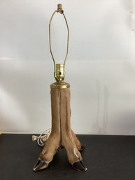 Vintage Taxidermy Deer Hoof Table Lamp