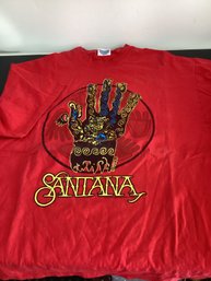 Red Santana 'River Of Colors' T-shirt Features Artwork By Michael Roman From The 2002 Tour