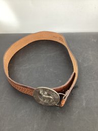 Vintage Winchester 'WW Super 30-30' Brass Belt Buckle Belt Size 34