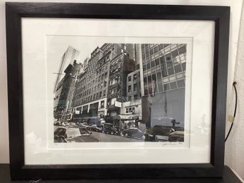 1997 Photo Of NYC Street Scene Signed Jared ? Numbered 1/2