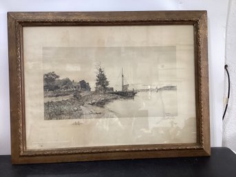 Original Etching By Listed Scottish Artist William Robert Hay (1886-1964) Signed