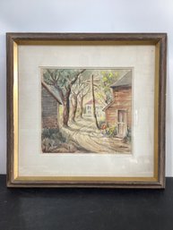 Edith Wyckoff Kuchler, (American, 1887-1966) Rural Scene Painting Signed Lower Right