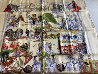 Hermes Au FIl De La Soie Silk Scarf
