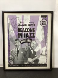 Promotional Poster For The 'Beacons In Jazz' Event Honoring Dizzy Gillespie And Benny Carter