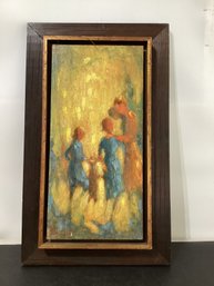 Oil On Board Signed Illegibly