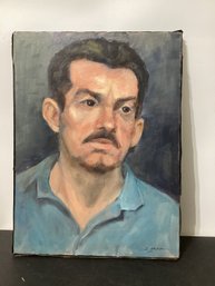 Signed Z. Haber O/c Portrait