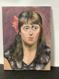 O/C Portrait Of Woman Possibly Zelda Haber