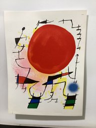 Joan Miro Original Stone Lithograph 3