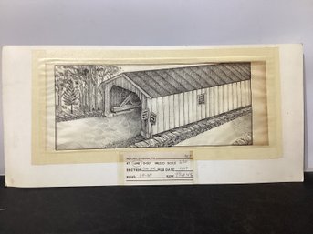 Robert Strimban   Vintage Ink Drawing Appears To Be Original Artwork For A Publication