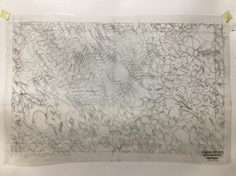Alan Peters Original Artwork Sketch On Transparency Paper