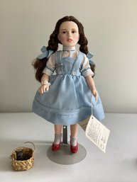 1984 Effanbee Legend Series Judy Garland As Dorothy Porcelain Doll From The Wizard Of Oz With Toto