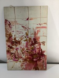 Abstract Oil Or Acrylic Painting Signed Richardson On Verso