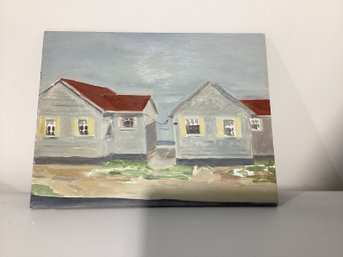 Minimalist Coastal Architecture On Board Unsigned