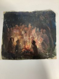 Original Oil On Canvas From The Estate Of Oscar Fisher