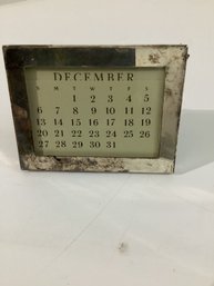 VintageTiffany & Co Sterling Silver Perpetual Desk Calendar Picture Frame