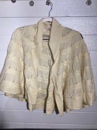 Vintage Ruffled Short Cape - No Tags