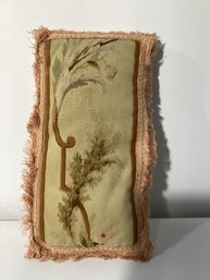 Antique French Aubusson-style Tapestry Lumbar Pillow