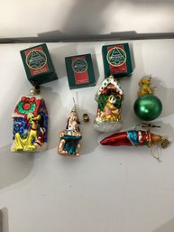 Vintage Mouth-blown European-style Disney Character Christmas Ornaments