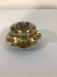 KW Bavaria (JK Decor) 'Love Story' Footed Cup And Saucer