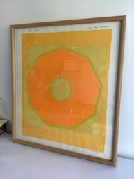 Nobu Fukui, Color Lithograph A/P #5 Dedicated And Signed Dated '72