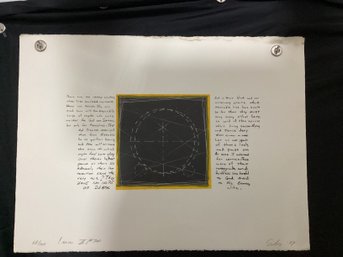 Untitled, From N.A.M.E Portfolio Jerry Saltz Titled Canto III Signed And Dated '79 - 68/100
