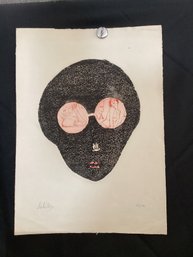 Etching Titled 'Spectacles' By The Artist Zwi Milshtein 1969 -  37/50