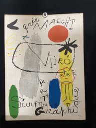 Lithograph Titled Galerie Maeght: Art, Sculptures Et Graphique