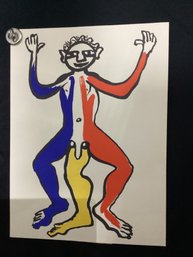 Alexander Calder Book Plate   Titled 'Un Patriote' 1975