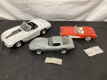 1 Erlt And 2 Franklin Mint Diecast Cars