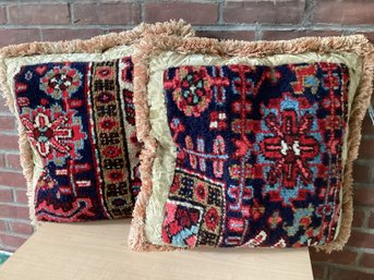 Two Large Throw Pillows