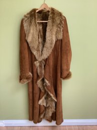 Fur Suede Long Coat By Workshop