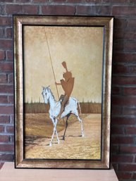 Don Quixote Oil On Canvas  Signed I.B 05