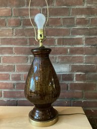 Mid Century Gold Brown Lamp