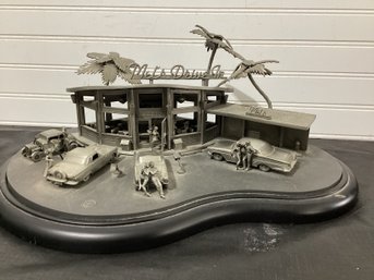 Mel's Drive In - American Graffiti Pewter Sculpture 1973 TM