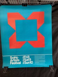 Vintage Soho Artists Festival Poster